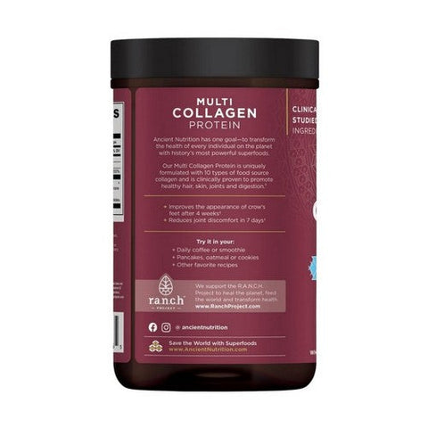 Ancient Nutrition, Multi Collagen Protein Vanilla, 8.9 Oz Ancient Nutrition