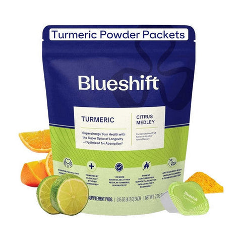 Blueshift Nutrition, Blueshift Turmeric Curcumin Drink Mix, 2.03 Oz X 14 Count Blueshift Nutrition