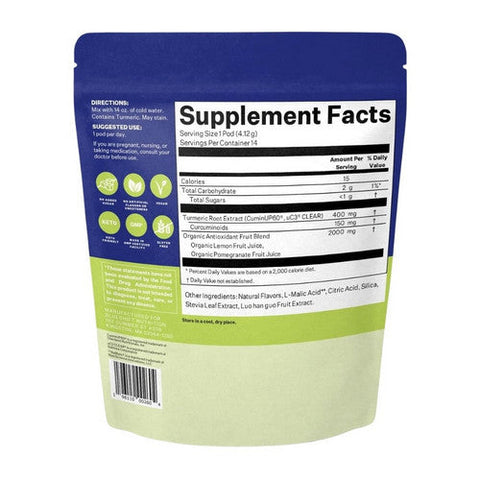 Blueshift Nutrition, Blueshift Turmeric Curcumin Drink Mix, 2.03 Oz X 14 Count Blueshift Nutrition