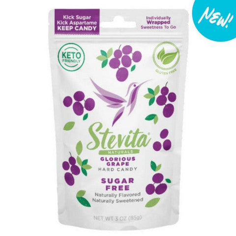 Stevita, Keto Hard Candy Sugar Free Glorious Grape, 3 Oz Stevita