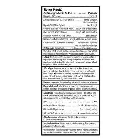 Homeolab, Real Relief Cough And Cold Nighttime, 3.4 Oz Homeolab