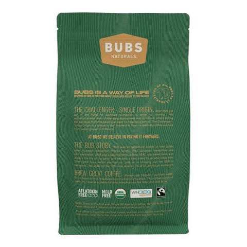Bubs Naturals, Challenger Coffee Dark Roast Whole Bean, 12 Oz Bubs Naturals