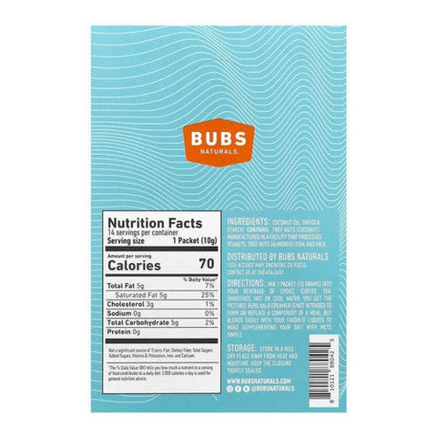 Bubs Naturals, Halo Creamer MCT Oil Powder, 14 Count Bubs Naturals