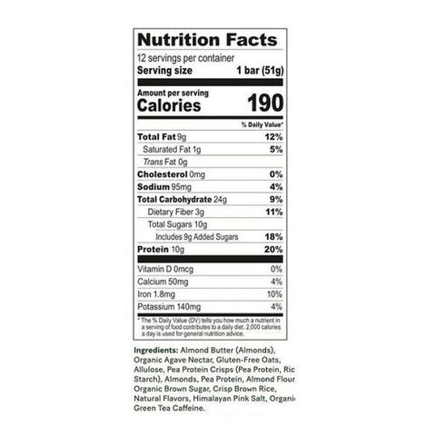 Verb Energy, Birthday Cake Caffeinated Protein Bars, 12 Count Verb Energy