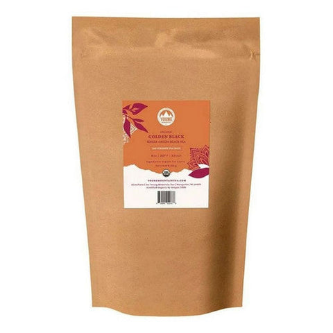 Young Mountain Tea, Organic Golden Black Tea, 100 Bags Young Mountain Tea