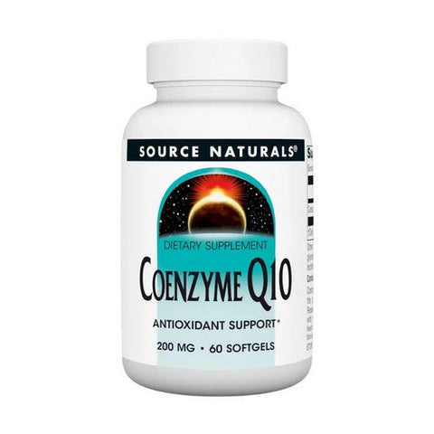 Source Naturals, Coenzyme Q10, 200 MG, 60 Softgel Source Naturals