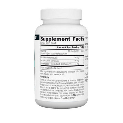 Source Naturals, Dim, 100 MG, (Diindolylmethane) 120 Tabs Source Naturals
