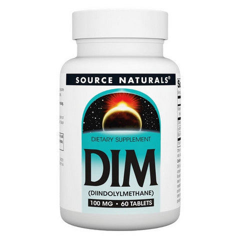 Source Naturals, Dim, 100 MG, (Diindolylmethane) 60 Tabs Source Naturals
