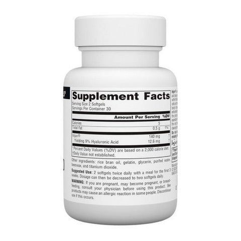 Source Naturals, Hyaluronic Acid, 70 MG, 60 Softgel Source Naturals