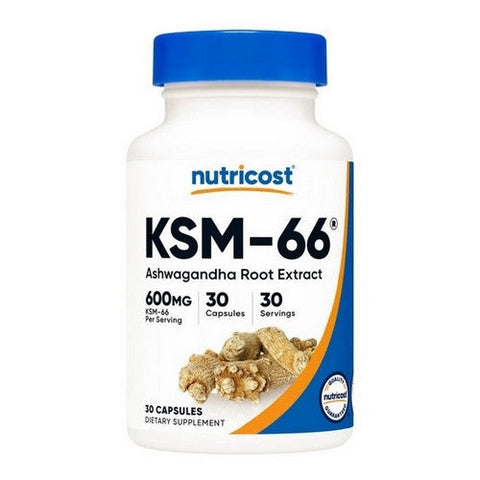 Nutricost, Ksm-66 Ashwagandha Root Extract, 600 Mg, 30 Caps Nutricost