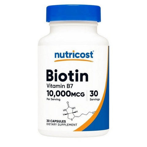 Nutricost, Biotin Capsules, 10,000 Mcg, 30 Count Nutricost