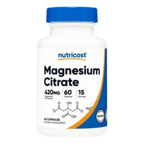 Nutricost, Magnesium Citrate, 420 Mg, 60 Caps