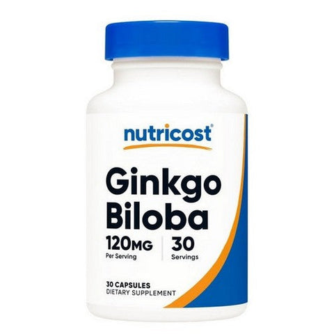 Nutricost, Ginkgo Biloba Capsules, 120 Mg, 30 Caps Nutricost