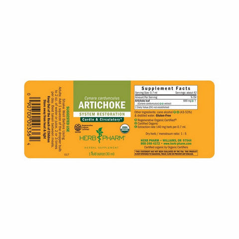 Herb Pharm, Artichoke Extract, 1 Oz Herb Pharm