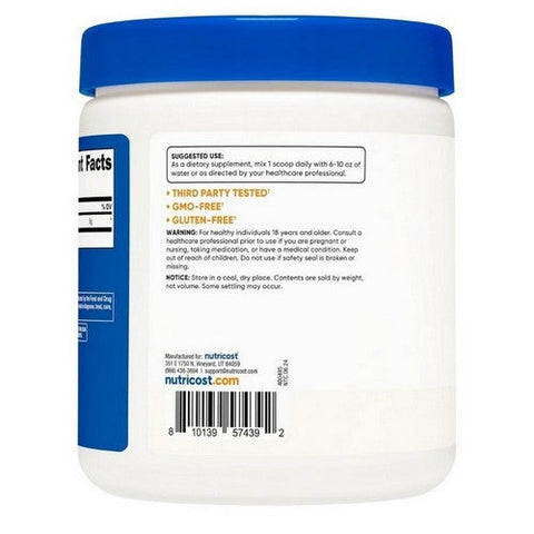 Nutricost, L-Arginine Unflavoured, 250 Grams Nutricost