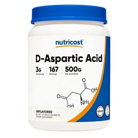 Nutricost, D-Aspartic Acid Powder, 500 Grams Nutricost