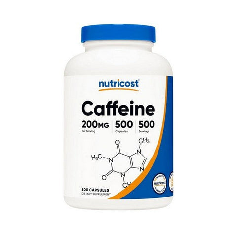 Nutricost, Caffeine Capsules, 200 Mg, 500  Count Nutricost