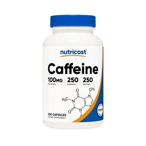 Nutricost, Caffeine Capsules, 100 Mg, 250 Count Nutricost