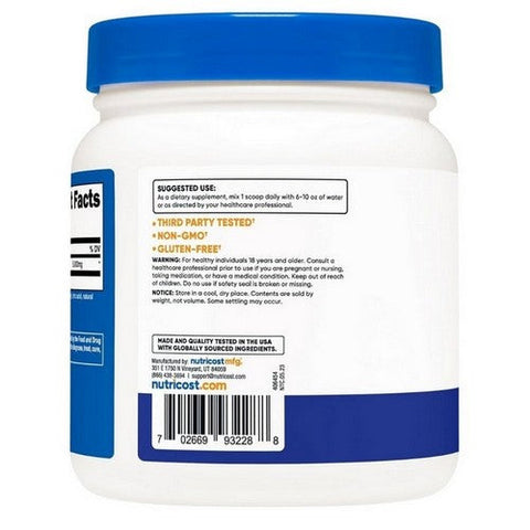 Nutricost, L-Glutamine Powder Blue Raspberry, 500 Grams Nutricost