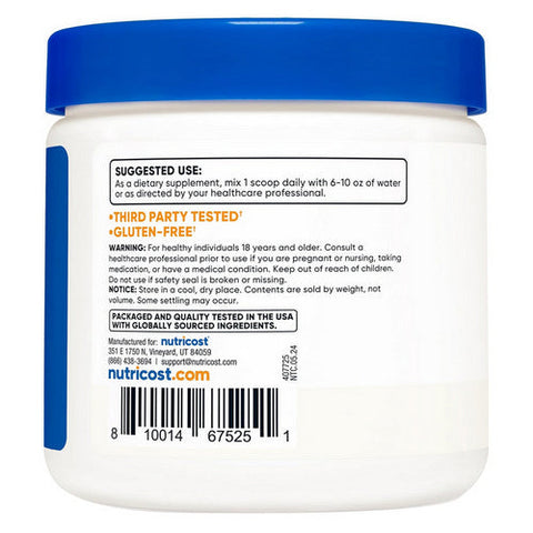Nutricost, L-Glutamine Powder, 250 Grams Nutricost