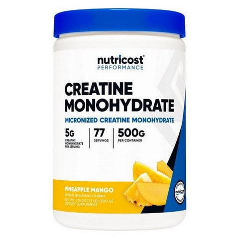 Nutricost, Creatine Monohydrate Powder Pineapple Mango, 500 Grams Nutricost