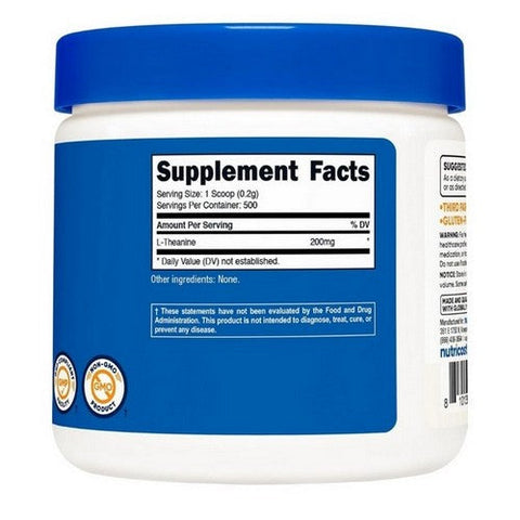 Nutricost, L-Theanine Powder, 100 Grams Nutricost