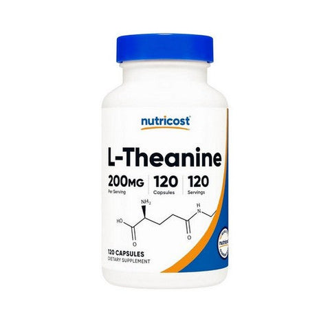 Nutricost, L-Theanine Capsules, 200 Mg, 120 Count Nutricost