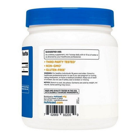 Nutricost, Betaine Hcl Unflavoured, 507 Grams Nutricost