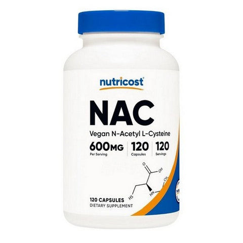Nutricost, Nac Vegan N-Acetyl L-Cysteine, 600 Mg, 120 Count Nutricost