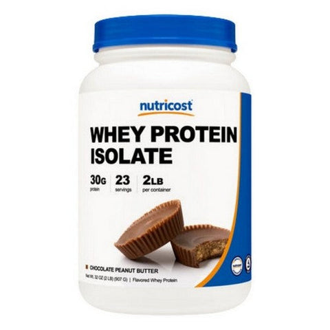 Nutricost, Whey Protein Isolate Powder Chocolate Peanut Butter, 2 Lbs Nutricost