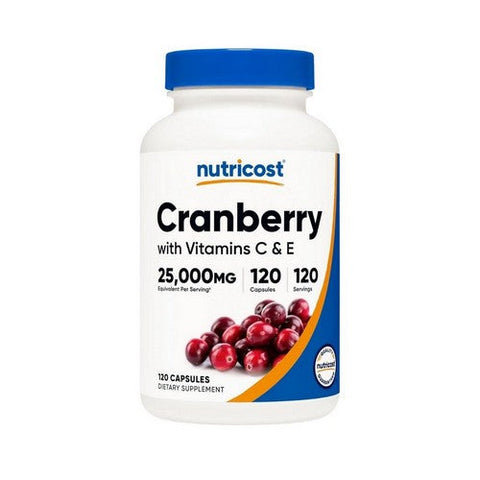 Nutricost, Cranberry With Vitamins C And Ee, 2500 Mg, 120 Count Nutricost