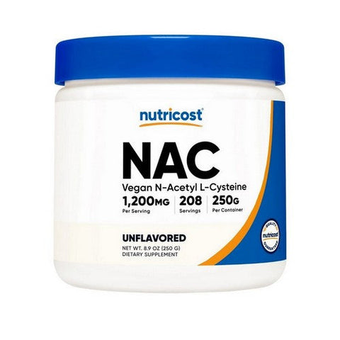 Nutricost, Vegan N-Acetyl Cysteine Nac Powder, 250 Grams Nutricost