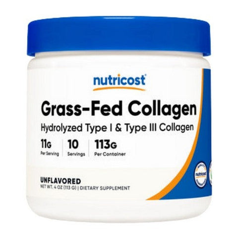 Nutricost, Grass-Fed Collagen Hydrolysate Powder, 4 Oz Nutricost