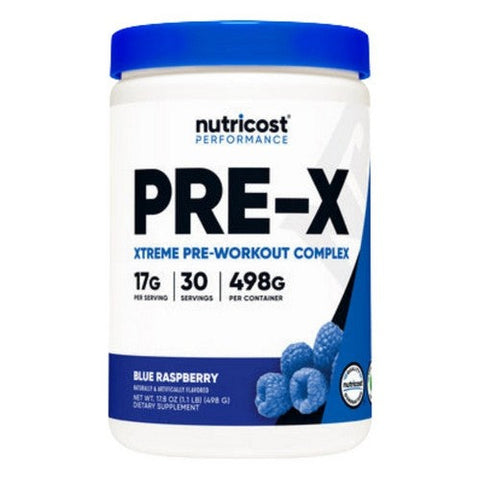 Nutricost, Pre-X Blue Raspberry, 30 Serving Nutricost