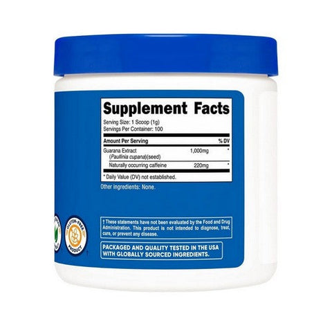 Nutricost, Guarana Powder, 100 Grams Nutricost
