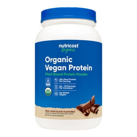 Nutricost, Organic Vegan Protein Chocolate, 2 Lbs Nutricost