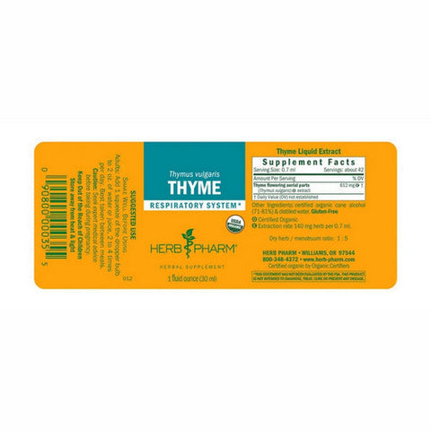 Herb Pharm, Thyme Extract, 1 Oz Herb Pharm