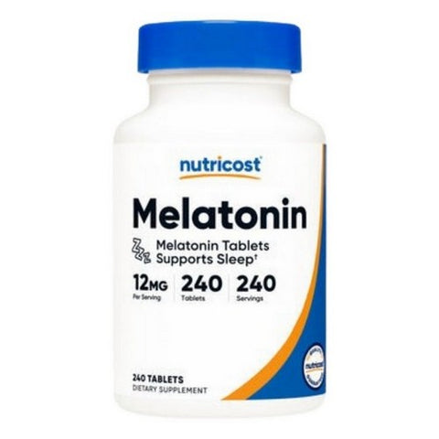 Nutricost, Melatonin Tablets, 12 Mg, 240 Count Nutricost