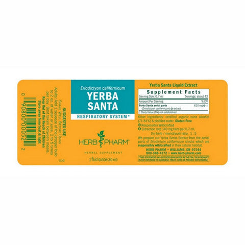 Herb Pharm, Yerba Santa, 1 Oz Herb Pharm