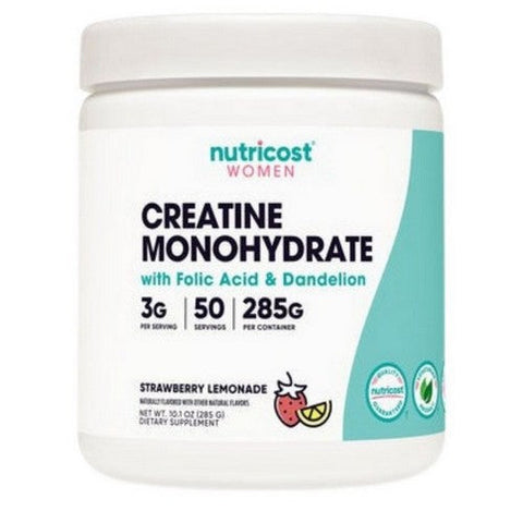 Nutricost, Creatine Monohydrate for Women Strawberry Lemonade, 50 Servings Nutricost
