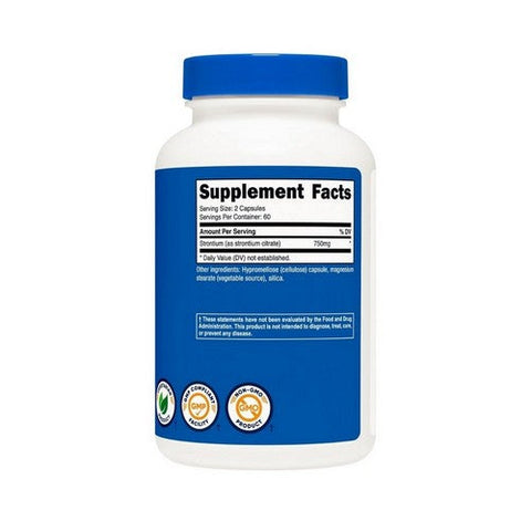 Nutricost, Strontium, 750 Mg, 120 Caps Nutricost