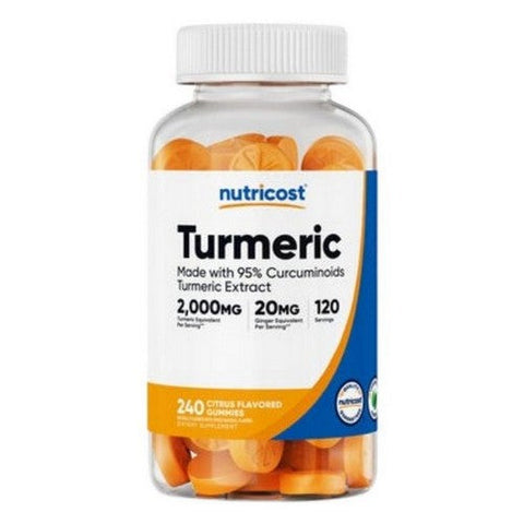 Nutricost, Turmeric Gummies, 2000 MG, 240 Count Nutricost