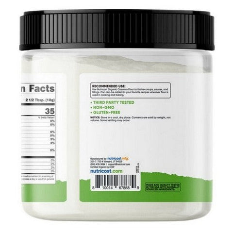 Nutricost, Organic Pantry Cassava Flour Powder, 1.5 Lbs Nutricost