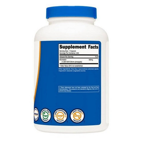 Nutricost, Bromelain Capsules, 550 Mg, 240 Count Nutricost