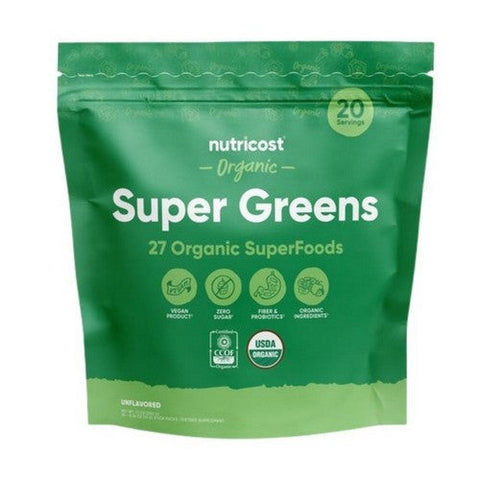 Nutricost, Super Greens Stickpacks Organic, 20 Sticks Nutricost