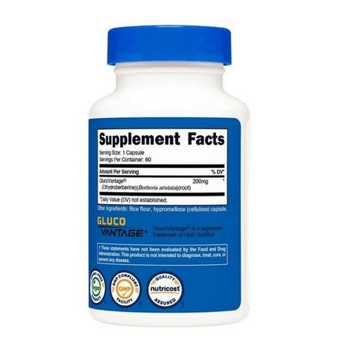 Nutricost, Dihydroberberine Capsules, 200 Mg, 60 Count Nutricost