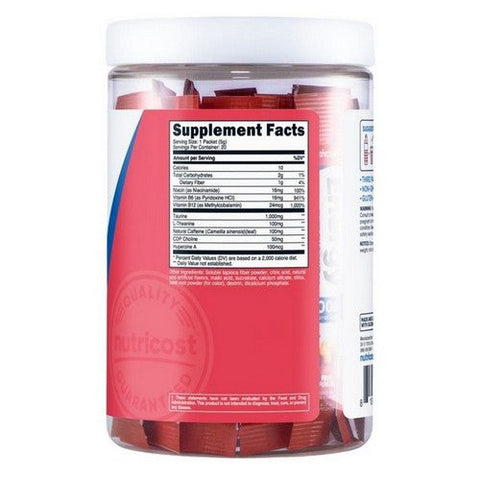 Nutricost, Energy Complex Stickpacks Strawberry Kiwi, 20 Sticks Nutricost