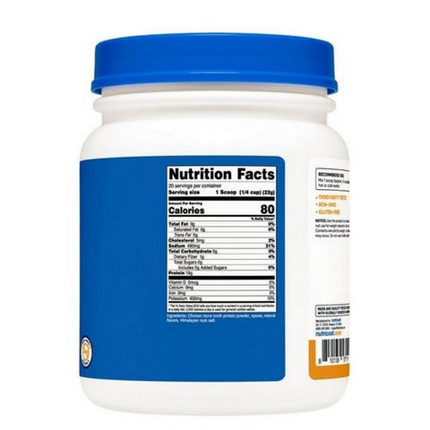 Nutricost, Chicken Bone Broth Protein Powder Chicken Flavored, 20 Servings Nutricost