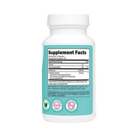 Nutricost, Women D-Mannose With Cranberry Extract, 1300 Mg, 90 Count Nutricost