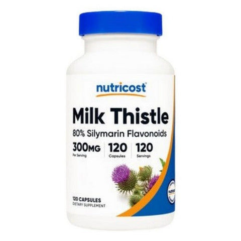 Nutricost, Milk Thistle 80% Silymarin 50:1 Capsules, 300 Mg, 120 Count Nutricost